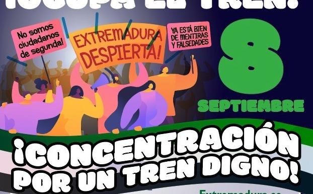 Los organizadores animan a tomar parte en la movilización del 8-S en Madrid por un tren digno