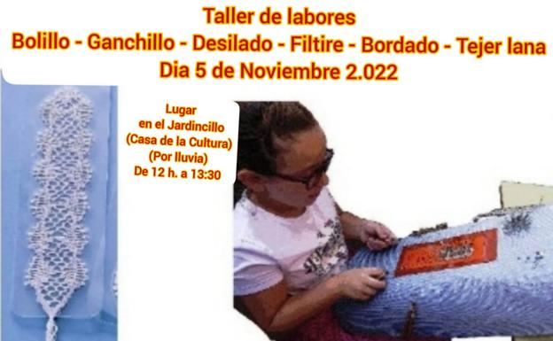 El Encinar celebrará el sábado un taller de labores en el Jardincillo