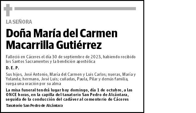 María del Carmen Macarrilla Gutiérrez