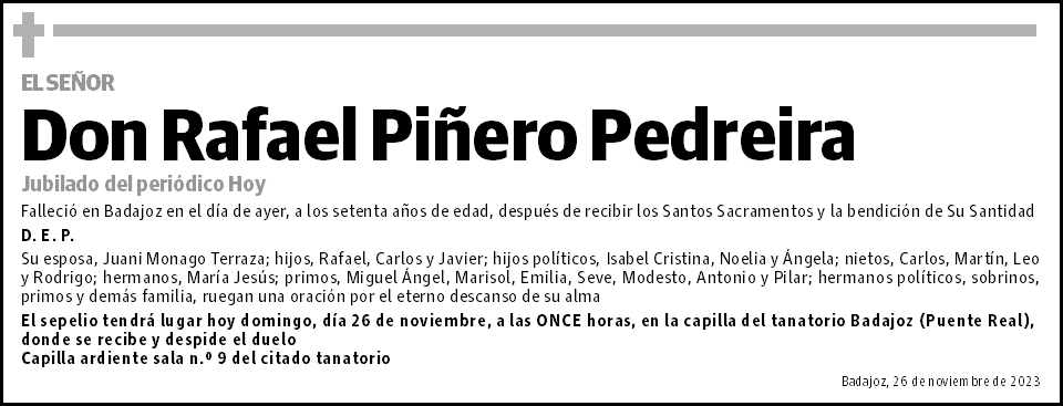 Rafael Piñero Pedreira