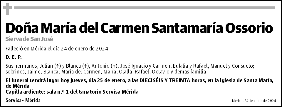 María del Carmen Santamaría Ossorio