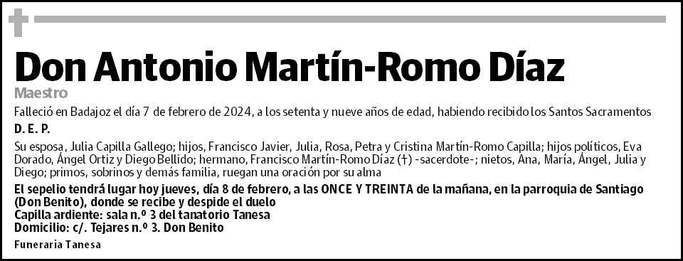 Antonio Martín-Romo Díaz