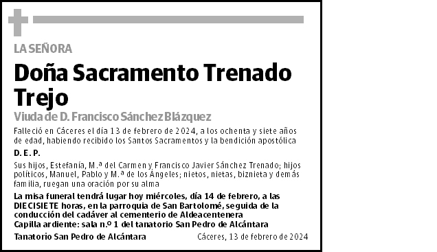 Sacramento Trenado Trejo