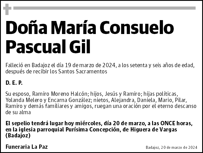 María Consuelo Pascual Gil
