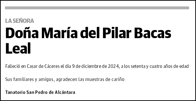 María del Pilar Bacas Leal
