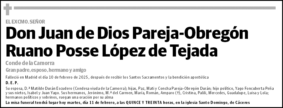 Juan de Dios Pareja-Obregón Ruano Posse López de Tejada