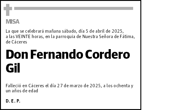 Fernando Cordero Gil