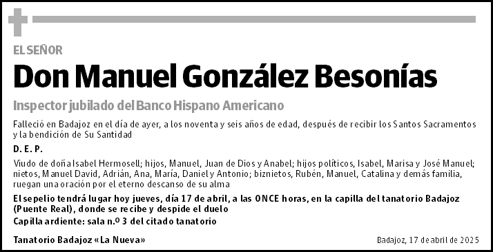 Manuel González Besonías