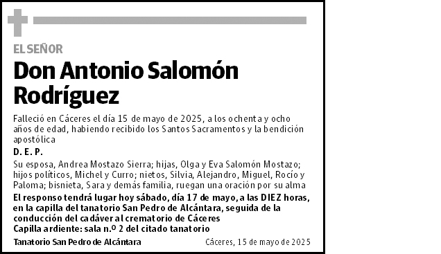 Antonio Salomón Rodríguez