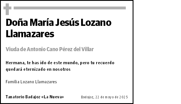 María Jesús Lozano Llamazares