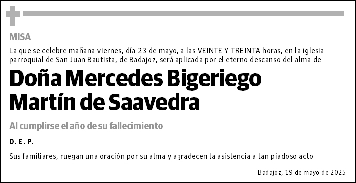 Mercedes Bigeriego Martín de Saavedra