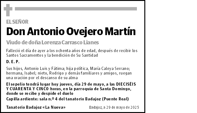 Antonio Ovejero Martín