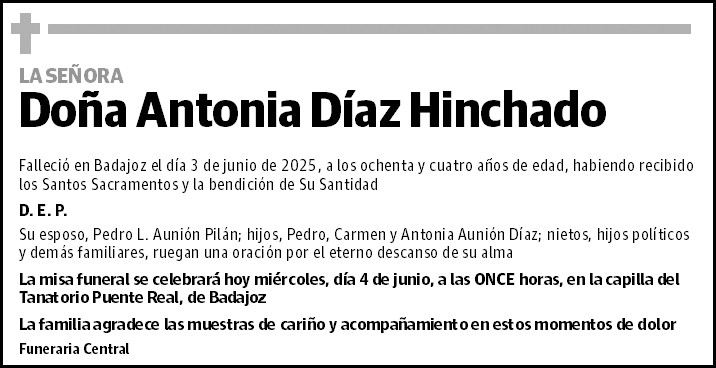 Antonia Díaz Hinchado
