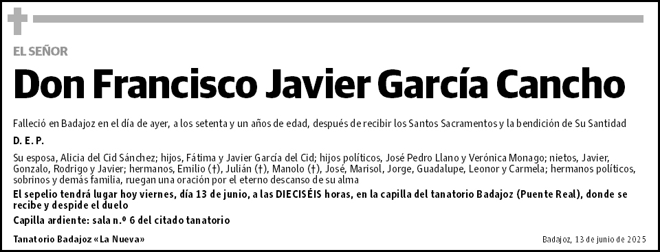 Francisco Javier García Cancho