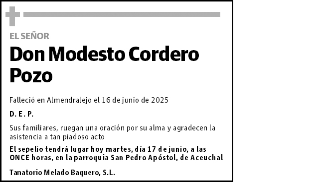 Modesto Cordero Pozo