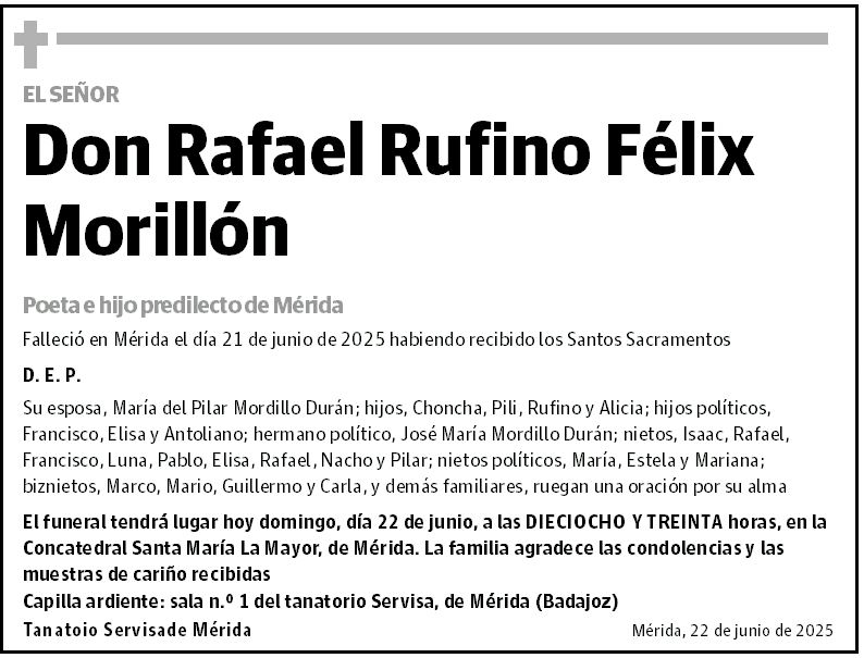 Don Rafael Rufino Félix Morillón