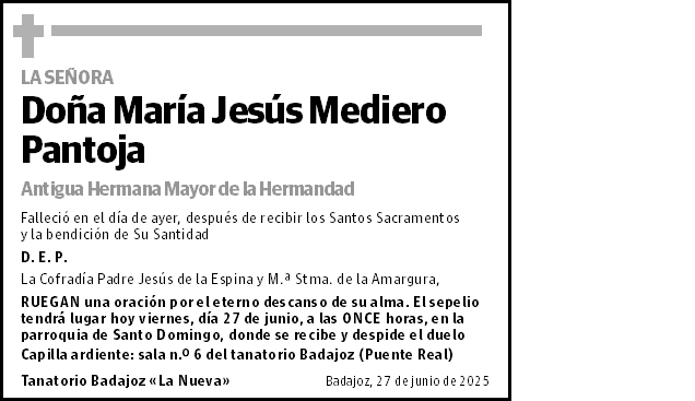 María Jesús Mediero Pantoja
