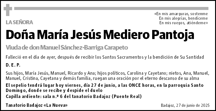 María Jesús Mediero Pantoja
