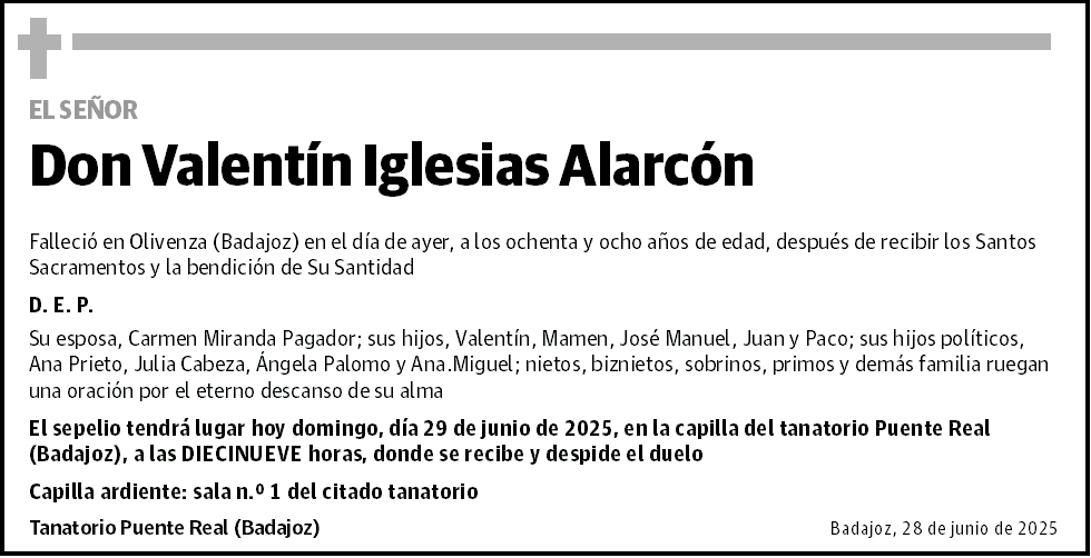 Valentín Iglesias Alarcón