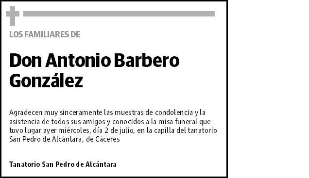 Antonio Barbero González