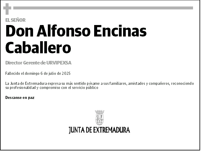 Don Alfonso Encinas Caballero
