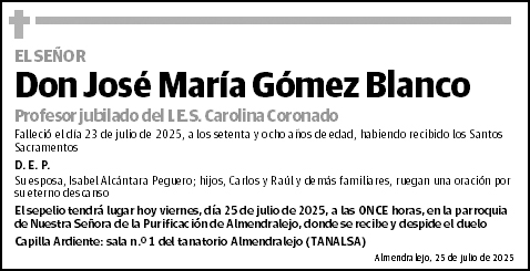 José María Gómez Blanco