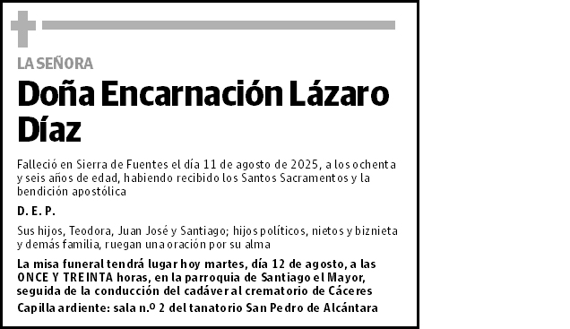 Encarnación Lázaro Díaz