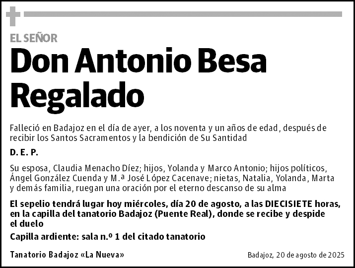 Antonio Besa Regalado