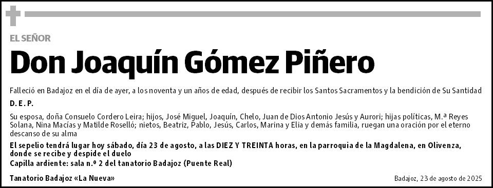 Joaquín Gómez Piñero