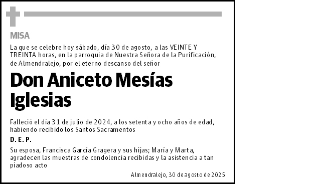 Aniceto Mesías Iglesias