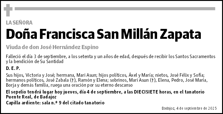 Francisca San Millán Zapata