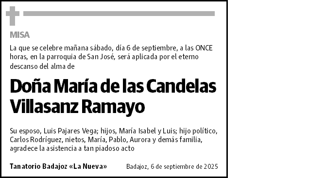 María de las Candelas Villasanz Ramayo