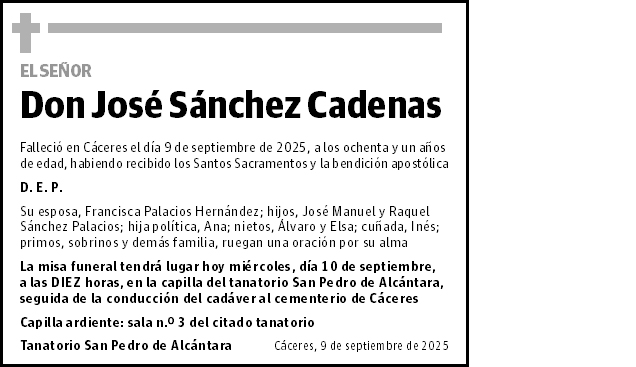 José Sánchez Cadenas