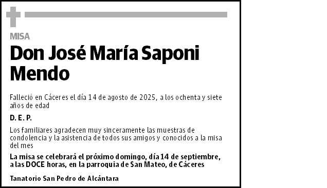José María Saponi Mendo