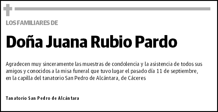 Juana Rubio Pardo