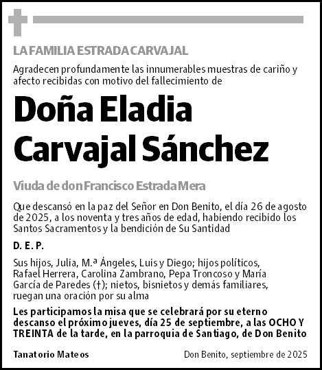Eladia Carvajal Sánchez