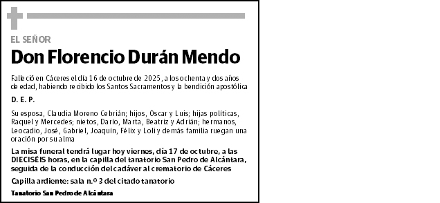 Florencio Durán Mendo