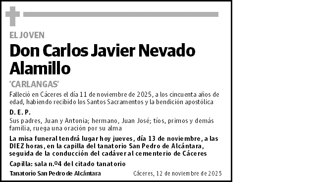 Carlos Javier Nevado Alamillo