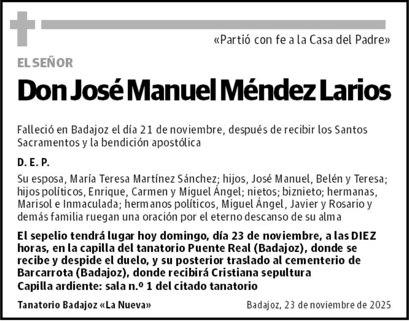 José Manuel Méndez Larios