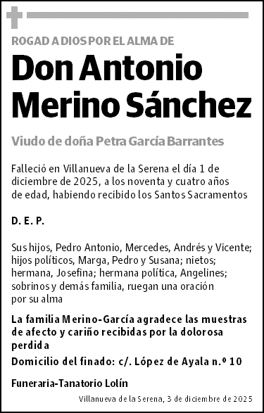 Antonio Merino Sánchez