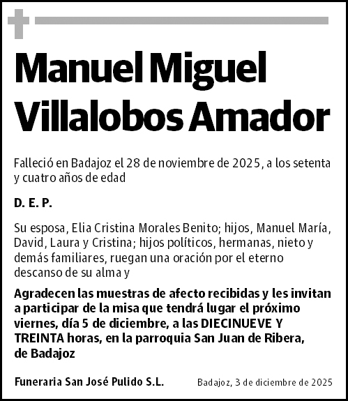 Manuel Miguel Villalobos Amador