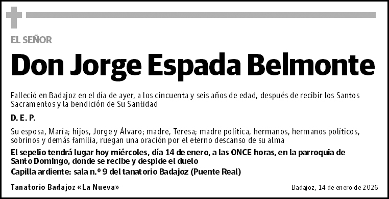 Don Jorge Espada Belmonte