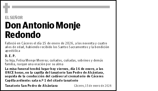 Antonio Monje Redondo