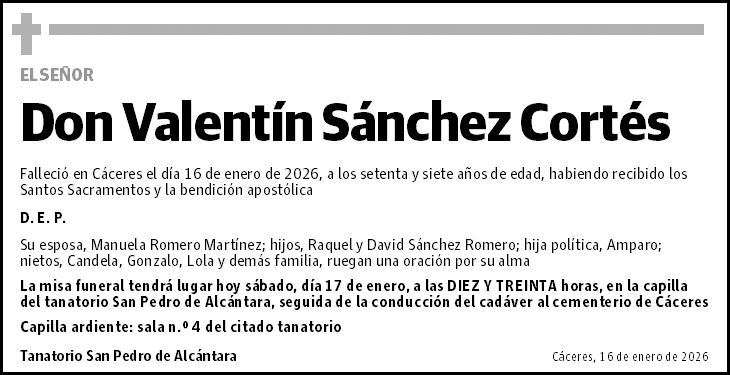 Valentín Sánchez Cortés