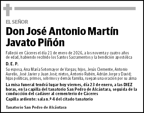 José Antonio Martín Javato Piñón