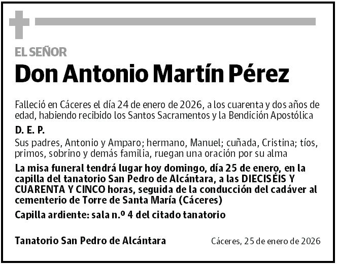 DON ANTONIO MARTÍN PÉREZ