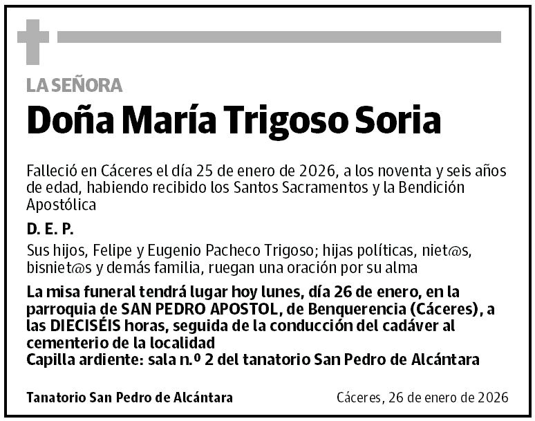 Doña María Trigoso Soria