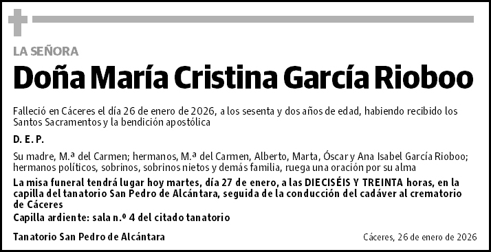 María Cristina García Rioboo