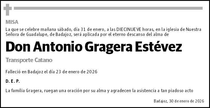 Antonio Gragera Estévez