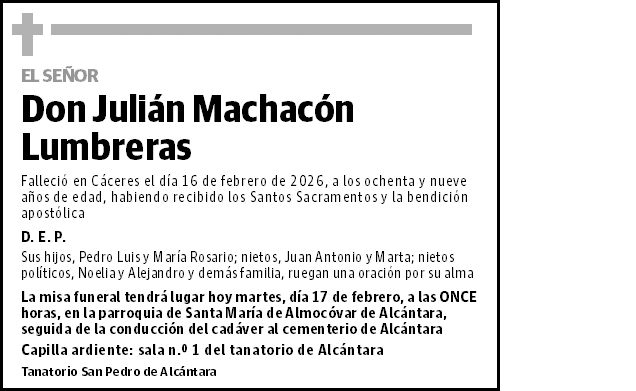 Julián Machacón Lumbreras